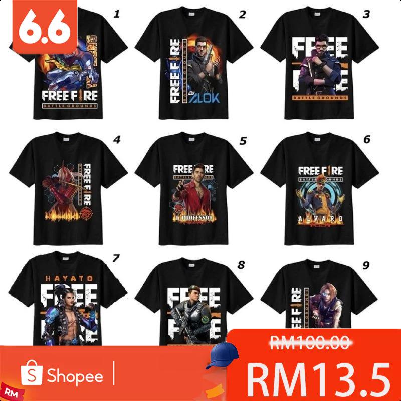 Baju-T Kanak-kanak, Baju, 3D, REKA BENTUK FIRE FREE FF DISTRO, - TikTok ...