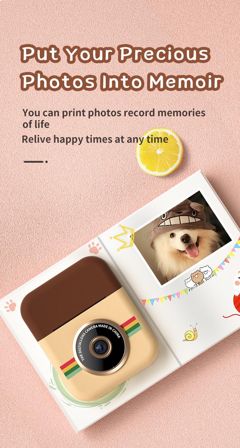 Product Introduction of HD Instant Camera Video Recording Dual Lens Thermal Paper Photo Printing Birthday Gift Boys Girls Toys Digital Kids Camera 17