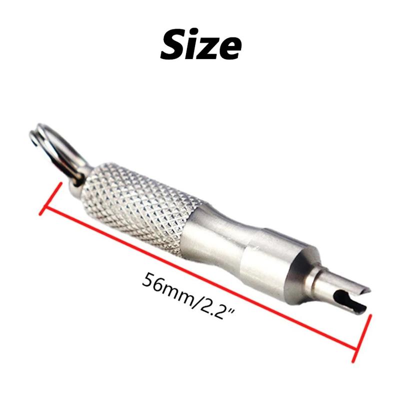 Product Introduction of Tuốc Nơ Vít Phục Hồi Lốp Xe, Chất Liệu Thép Không Gỉ, Dành Cho Lốp Xe Ô Tô Và Xe Máy, Dụng Cụ Tháo Lõi Van, Có Móc Chìa Khóa 1
