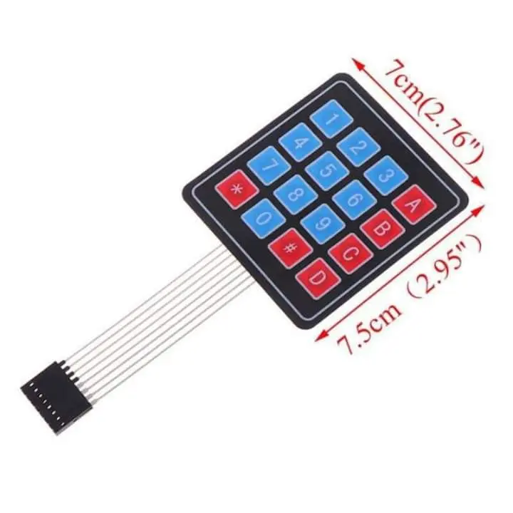 5pcs Keypad Mesin Pertamini Digital Original Tombol Pom Mini Standar - 16 Key Membrane Switch - Komputer 8