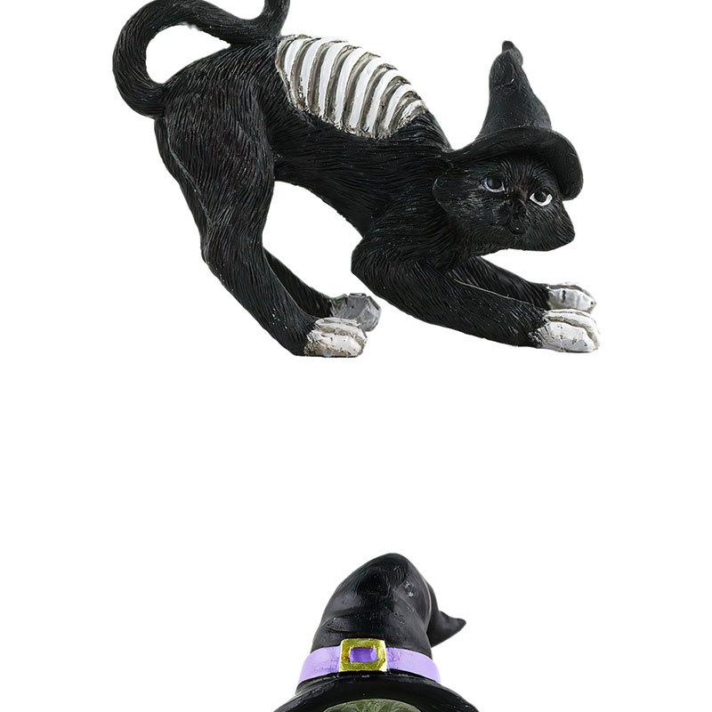 Product Introduction of New Cross-Border New Halloween Decorations Alchemy Witch Cat Mini Resin Ornament Living Room Desktop Decoration Holiday Gifts Classic 0-1-3-6-9 Years Old Children's Toys Boys' and Girls' Toys Gifts 19