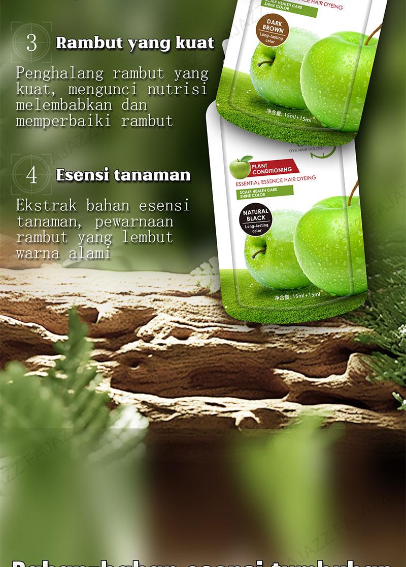 Product Introduction of 【Fajazz】（20 pcs）Pewarna rambut gelembung Fajazz adalah merek asli resmi tanaman murni, pewarna gelembung alami dan tidak menyebabkan iritasi untuk pria dan wanita, Anda dapat mewarnai rambut Anda di rumah 9