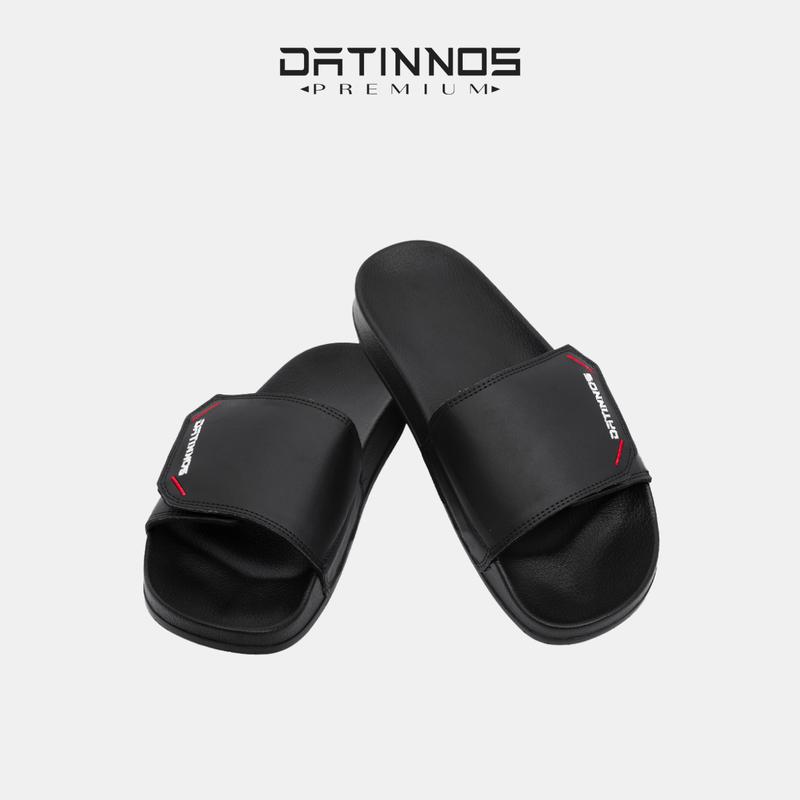 Dép Quai Ngang DATINNOS Unisex Quai Dán Đen Form Chuẩn Êm Chân Ngoài Trời FULLBOX DT13 dép Lê Slipper Nam Đế Bằng Dép Quai Ngang