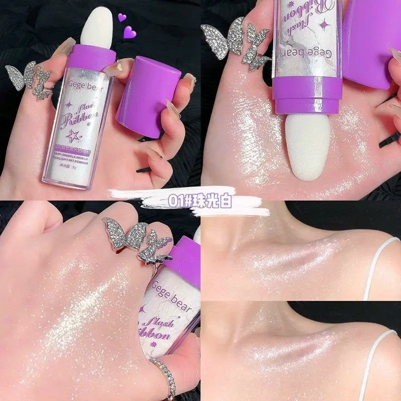 thanh phấn nhũ bắt sáng gegebear Trang Điểm Mỹ Phẩm 5