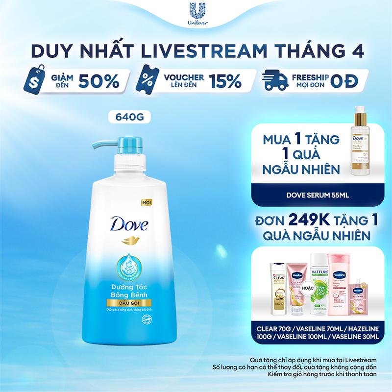 Dầu gội Dove Hỗ Trợ Dưỡng tóc bồng bềnh 640gr [1]