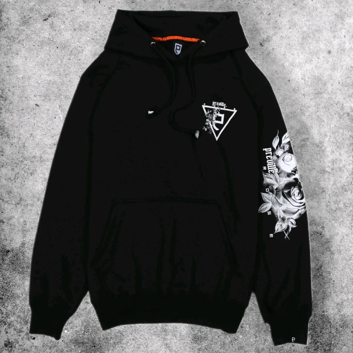 Sweater Hoodie Preville Rose Fullprint