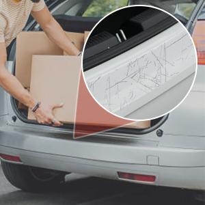 Product Introduction of SINGARO Car Rear Bumper Protector, 41inch x3.5inch Car/SUV Universal Rubber Anti-Scratch Trunk Exterior Accessories（Black） 2