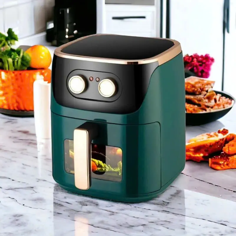 Nồi Chiên Không Dầu 12L Camel, Công Suất 1500W, Thiết Kế Mặt Kính, Chống Trơn Trượt, Dung Tích Lớn, Bảo Hành 12 Tháng, Lỗi 1 Đổi 1