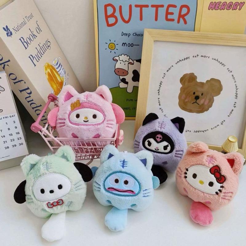￼Thú bông mini nhỏ xinh Sanrio Kuromi Cinnamoroll Pochacco My Melody,có móc khóa 3