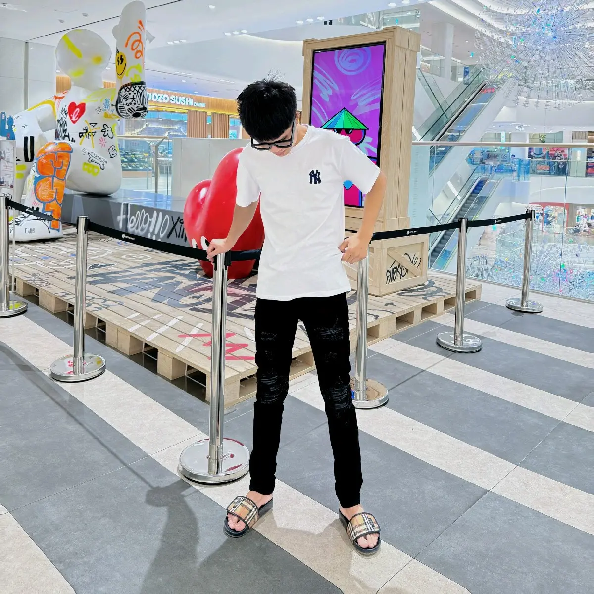 [Ảnh Tự Chụp] Quần Jean Đen Vá Da Đen 4 cúc Mã 201 Like Auth Menswear Pants có túi Denim