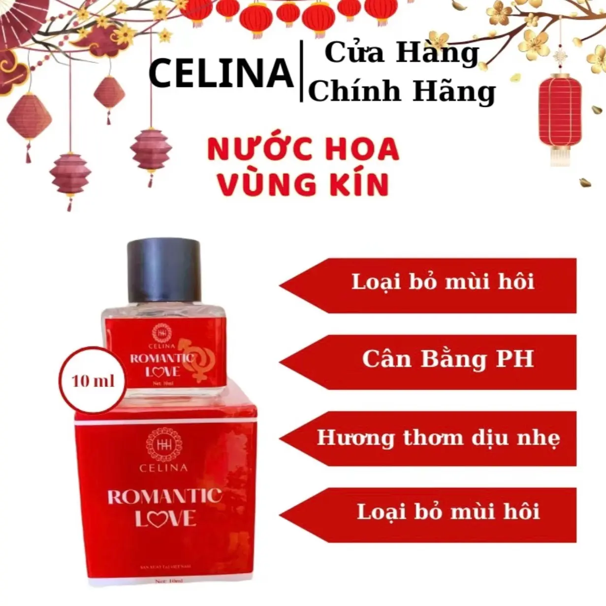 Nước hoa vùng kín Romatic Love Celina