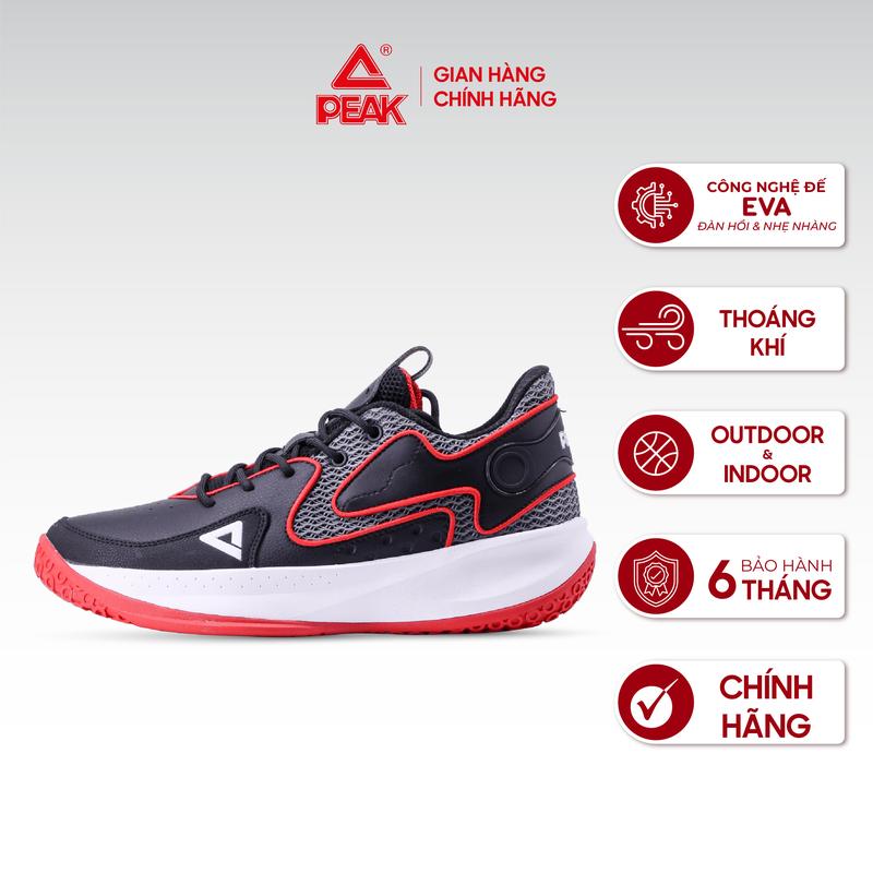 Giày bóng rổ outdoor PEAK Basketball EW22937A công nghệ đế EVA bền bỉ