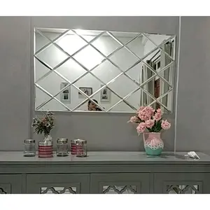 Harga Per 3 Keping Kaca Ukuran 15CM x 15CM / Termurah Kaca Cermin Hiasan Dinding