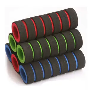 Bamboo-Style Bike Handlebar Grips - Soft Sponge Design for Cycling, Comfortable and Shock-Absorbing for Long Rides