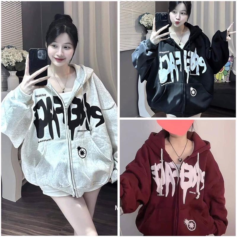Áo khoác nỉ chất nỉ cotton thường - sao 0