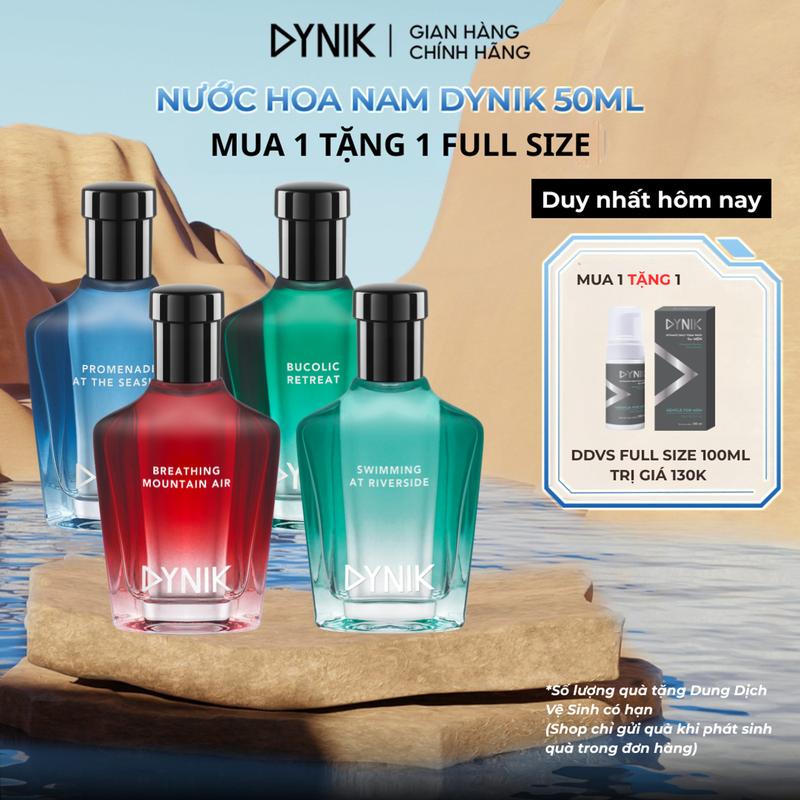 [Tặng DDVS Fullsize] Nước Hoa Nam Cao Cấp DYNIK Mùi Hương Cuốn Hút Tinh Tế Chai 50ml