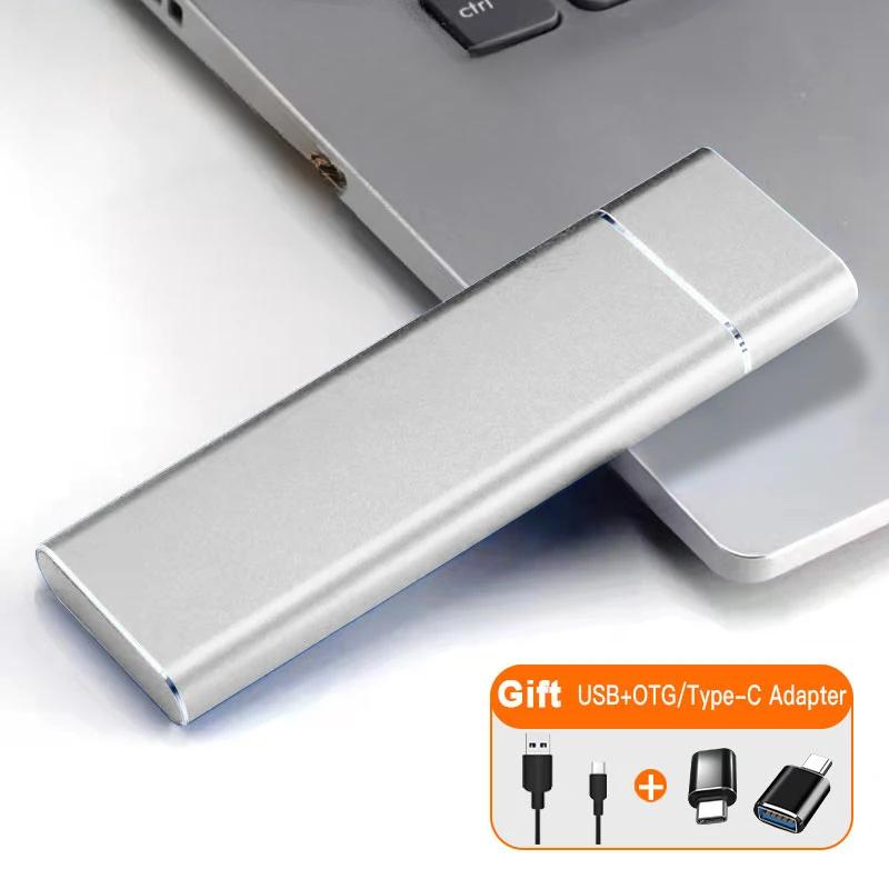 High Speed Portable SSD 1TB External Solid State Drive USB3.1 Type-C Interface Hard Drive Mass Storage Disk for Laptop/Mac/Phone 7