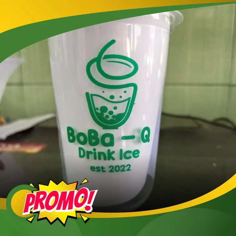 Sablon gelas cup minuman  oval 16oz 7gram free desain isi 500