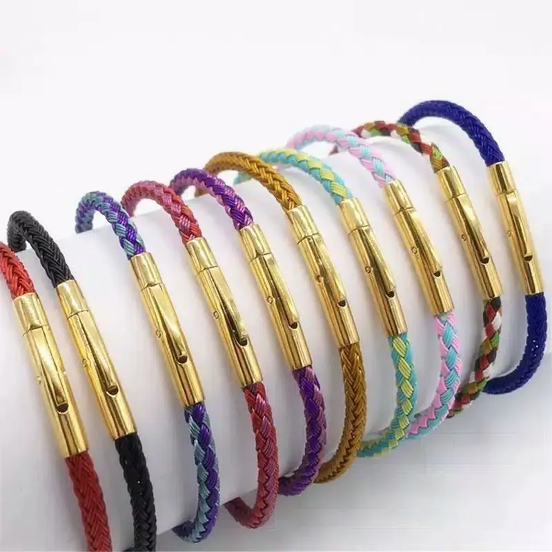 Gelang Tali Kawat Anti Air Waterproof untuk charm  Liontin Emas Klip BISA COD