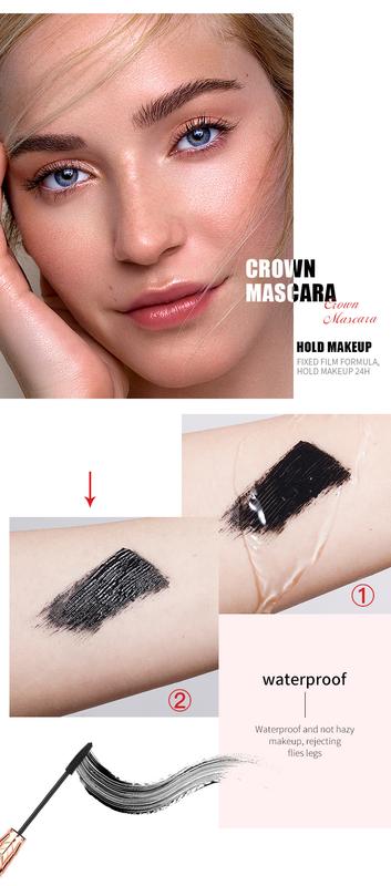 Product Introduction of Waterproof Mascara Non-Smudging Lengthening, Curling & Thickening Makeup Cosmetic camille eyeshadow vice  lipstick o two flower knows 5