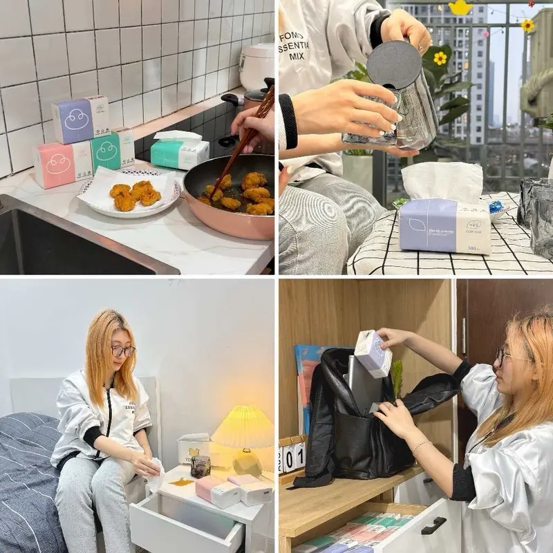 Thùng 30 gói giấy ăn Topgia Giấy Vệ Sinh 5