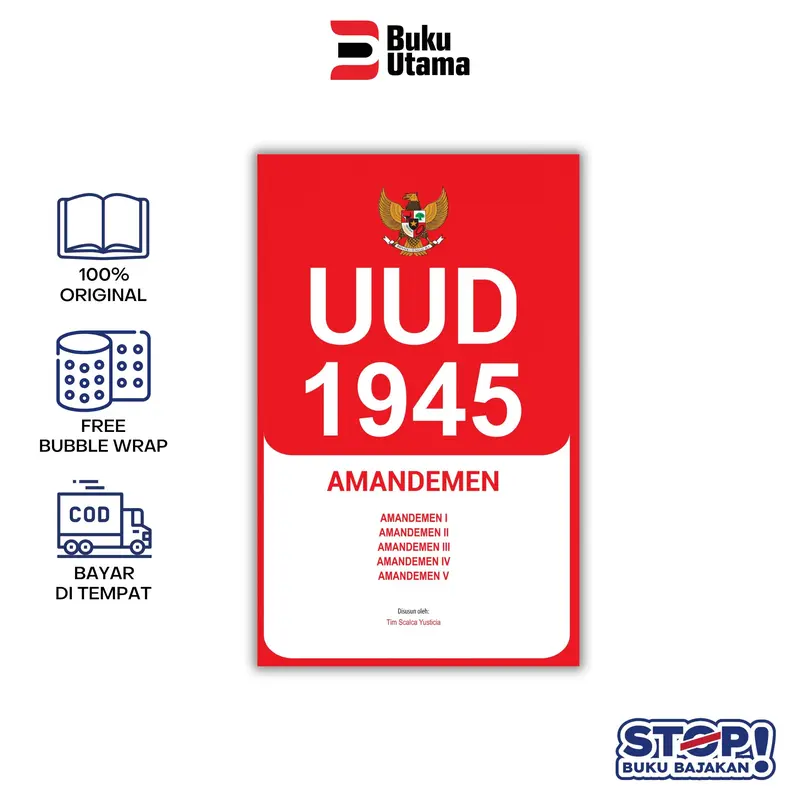 [KHUSUS BONUS] BUKU UNDANG-UNDANG 1945 (UUD 1945) Soft Cover