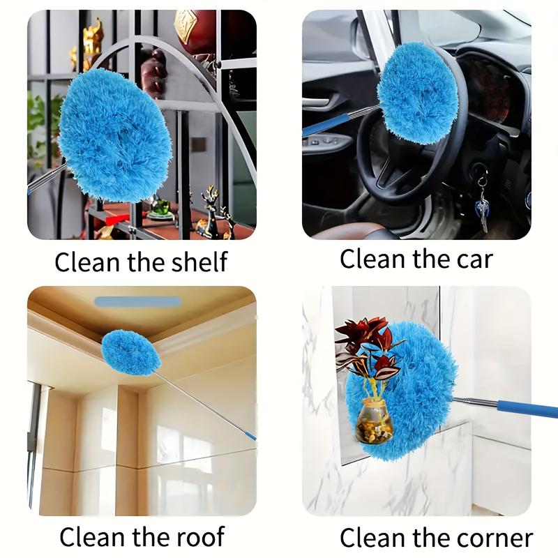 Product Introduction of Berus Mop Microfiber, Boleh Dicuci, Sesuai untuk Siling Tinggi, Kipas, Perabot dan Pembersihan Kereta, Duster Pembersihan, 1 Keping 4