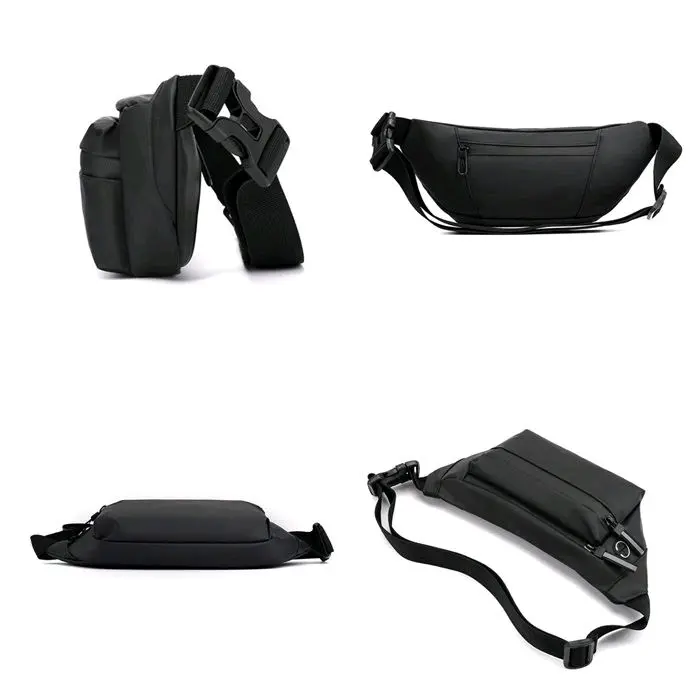 JTF8806-black Waist Bag Modis Import Pria Keren Terbaru 3