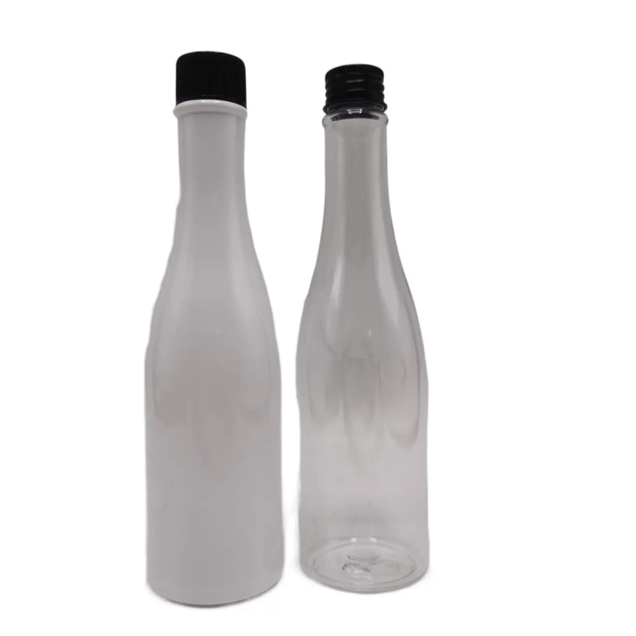 PET plastic wine bottle 260ml lotion bottle with aluminum cap beverage bottle Mouthwash bottle