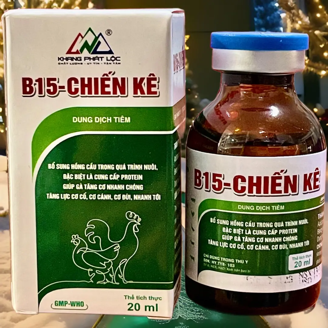 B15 DẠNG TIÊM - LỌ 20ML, 100ML, CHÍNH HÃNG CÔNG TY THUỐC VIỆT NAM