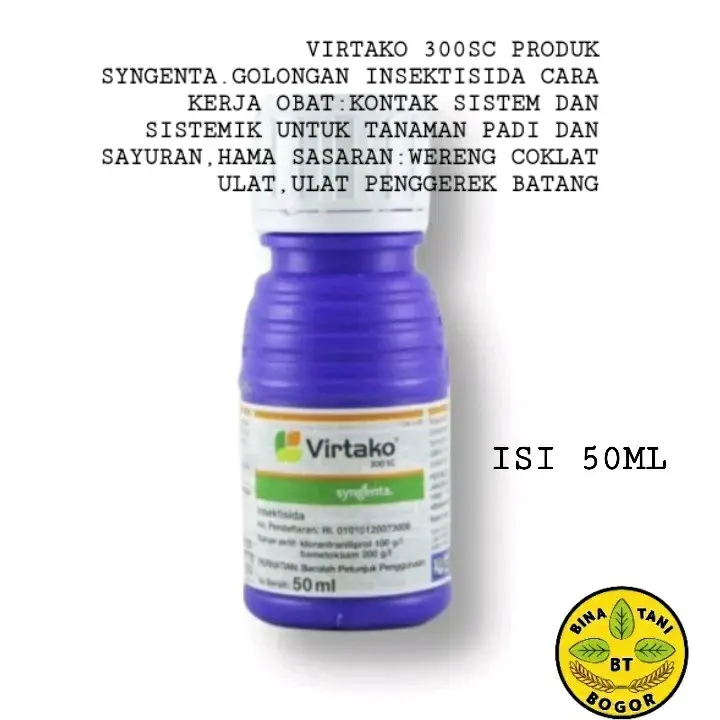 Produk original VIRTAKO 300 SC insektisida isi bersih 50ml Kebun Obat