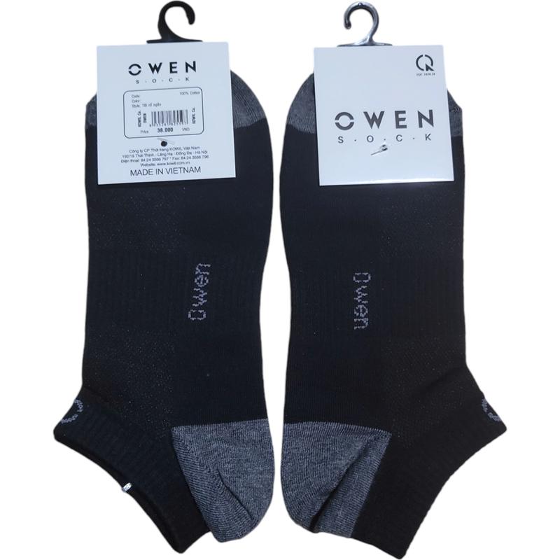  ComBo  Tất OWEN ngắn cổ chính hãng 100% cotton có thể giặt máy tape khô sạch thường Màu Trắng margiela  tabi socks vớ  lông ủ kem hình thú vớ  công tat  congan tất  chan  tất xu Cổ Cao quầnlót t at quà  tặng  bạn  trai  valentine 