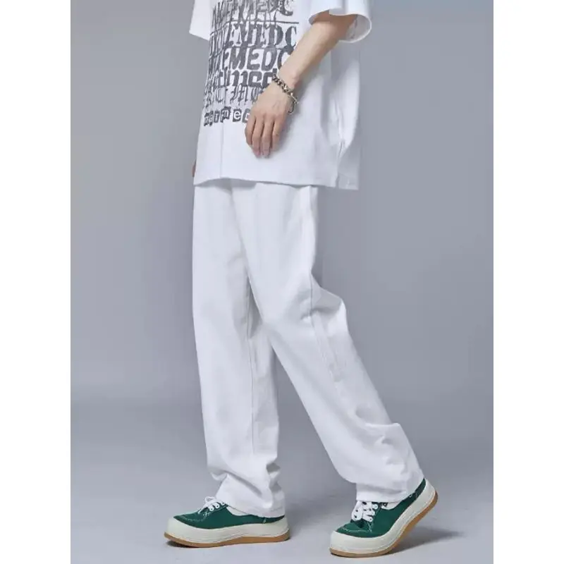Quần jean nam ống suông form rộng hack dáng tôn chiều cao chất vải không bai màu - không xù lông - Pants, Menswear