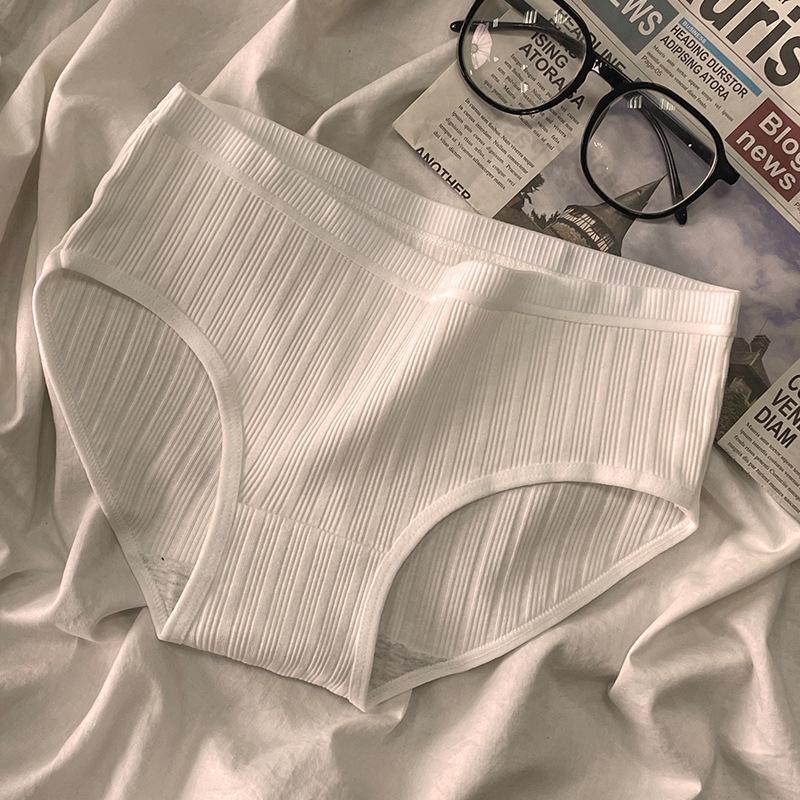 Đồ Lót Cotton Nguyên Chất Cho Nữ, Phong Cách Nhật Bản, cạp vừa, Đơn Giản Và Thoáng Khí, Cỡ Lớn, Quần Lót Tam Giác, Thích Hợp Cho Học Sinh 7