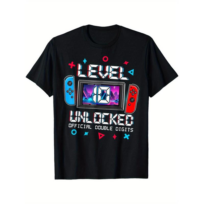 Level 10 Unlocked Shirt Funny Video Gamer 10th Birthday Gift Level 10 Unlocked Shirt Funny Video Gamer 10th Birthday Gift