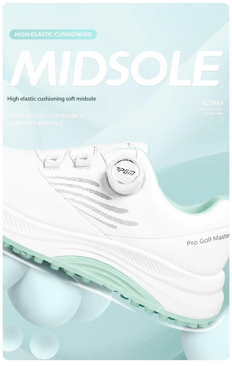 Product Introduction of [PGM] Golf Shoe Summer Women's Shoes Waterproof Knob Women's Sports Shoes Non-Slip Shock-Absorbing Lightweight Nail-Free Shoes Xz383 10