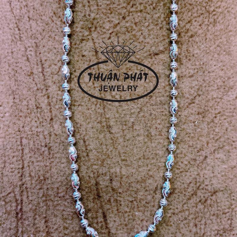 Phụ Kiện Lắc Chân Nữ Bi Cà Na 2li LC022 Dễ Thương Đeo Hằng Ngày Trang Sức Bạc Ý Xi Kim Sáng Chiếu - Bạc Thuận Phát