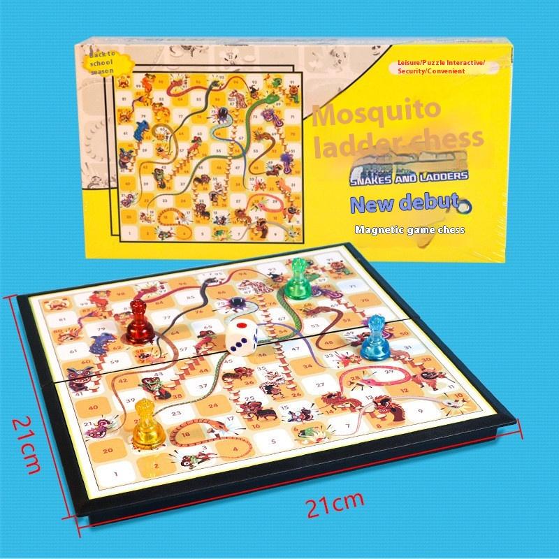 Product Introduction of 1 Set Foldable Magnetic Flying Chess Board Game Parent- Camping Party Game Toys Indoor Outdoor Adult Leisure Toys 2