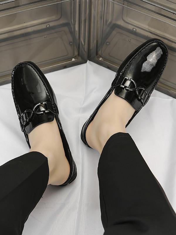 Men's Casual Solid Color Slip on Driving Shoes, Fashionable Breathable Comfortable Sports Slide, Male All-match Round Toe Shoes for Daily Wear, Boy 6
