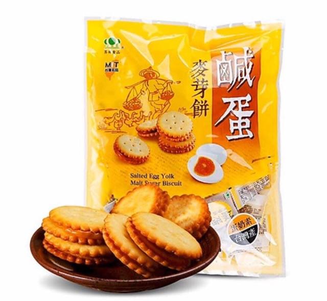 Bánh quy kẹp trứng muối Pamiriter Đài Loan nhân mềm dẻo (180g/500g) Snack Ăn Vặt Thức Ăn Food