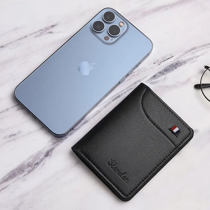 Ví da nam nhỏ gọn, thời trang , siêu mỏng, form chữ nhật đứng Wallet Hình Chữ Nhật 2