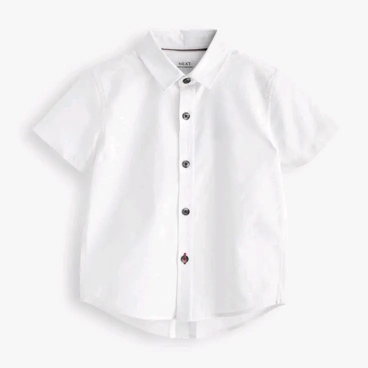 Atasan Anak Laki Laki Warna Putih Usia 2-9 Tahun Lengan Pendek Model Polos 0