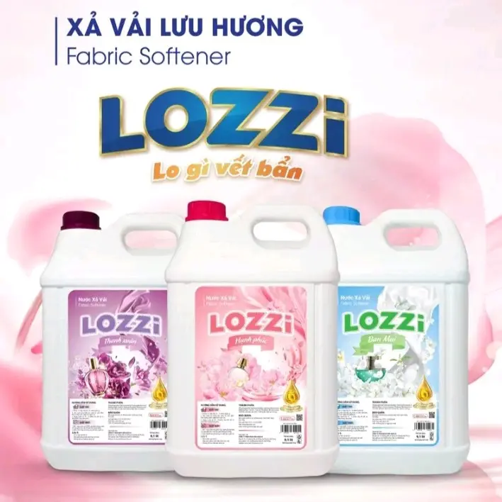 Nước xả vải LOZZI hương nước hoa_9kg hương thơm dịu nhẹ bền lâu vải mền mại  Cho Bé