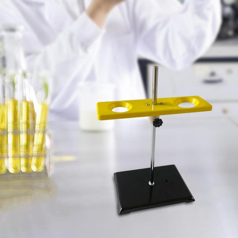 Funnel Support 2 Holes Easy to Use Multifunctional Stable Adjustable Chemistry Teaching Equipment Funnel Rack Funnel Holder 5