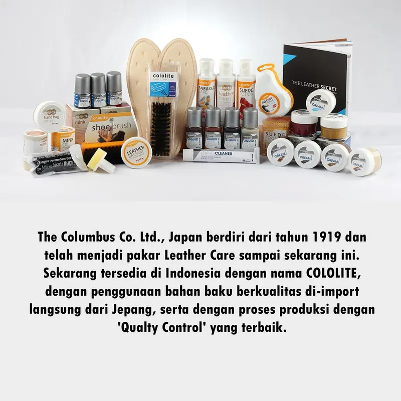 COLOLITE LIQUID SHOE POLISH Semir Sepatu Cair Kulit Praktik Mengkilap Sepatu Hitam Coklat Putih Netral Pria Wanita 45ml 4