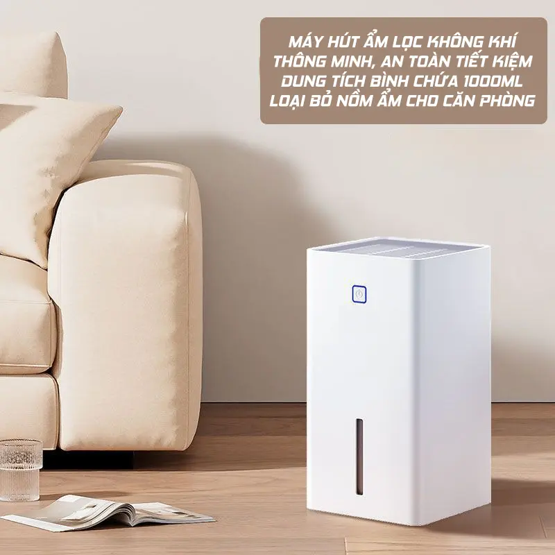 [BÁN CHẠY] Máy Hút Ẩm Không Khí VCJ Tiện Lợi Cho Phòng Ngủ, Tủ Quần Áo, Giảm Ẩm Mốc, Bảo Hành 12 Tháng 2