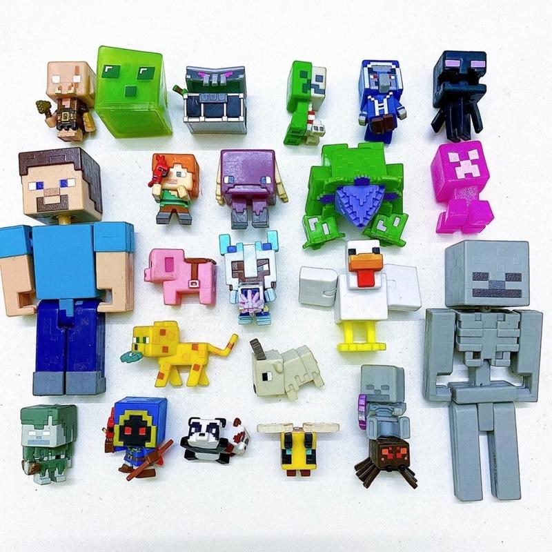 Đồ chơi mô hình nhân vật Minecraft đáng yêu, chất liệu cao cấp an toàn cho người dùng, làm quà tặng- trang trí- sưu tầm 2