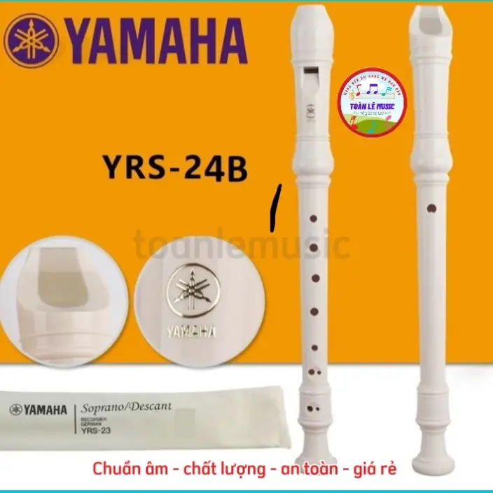 ￼Sáo Recorder Soprano Yamaha YRS-24B Tone C (Đô) dành cho học sinh sáo flute kèn