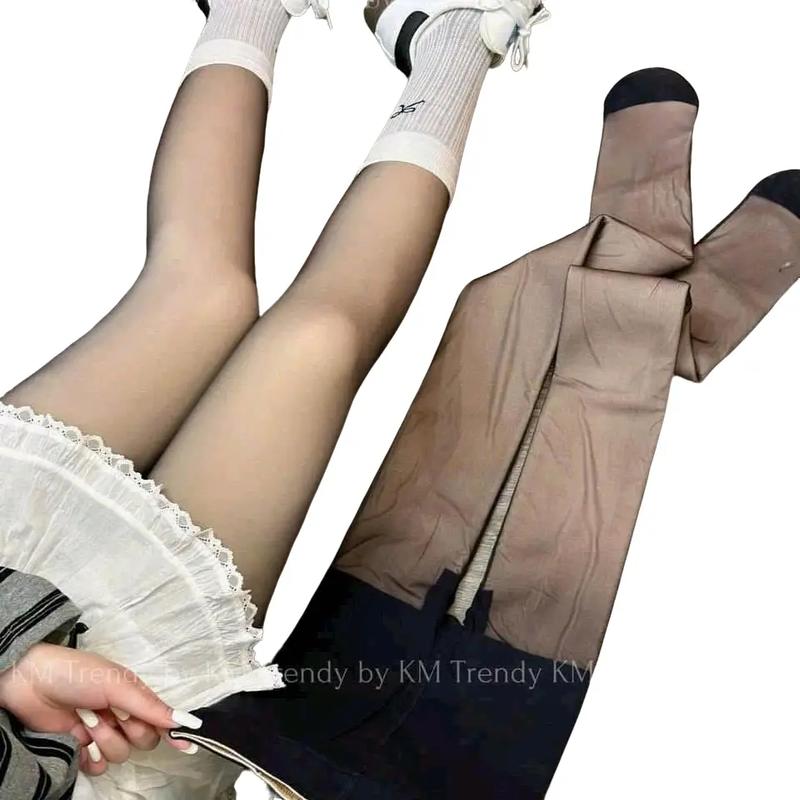 Quần Tất 5D Lót Lông 2 Lớp,Chấm Bi Đen Trơn Thật Chân Thời Trang Ấm Áp. Nữ Women Tặng 1 đôi Tất Chân Đẹp 0đ