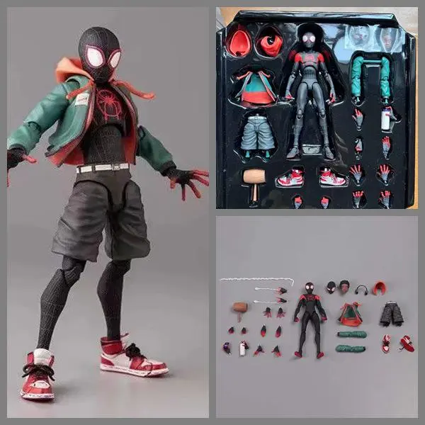 Across The Universe Miles Morales Spider-Man Figure Movable Joints Ornament Boxed Figure Model